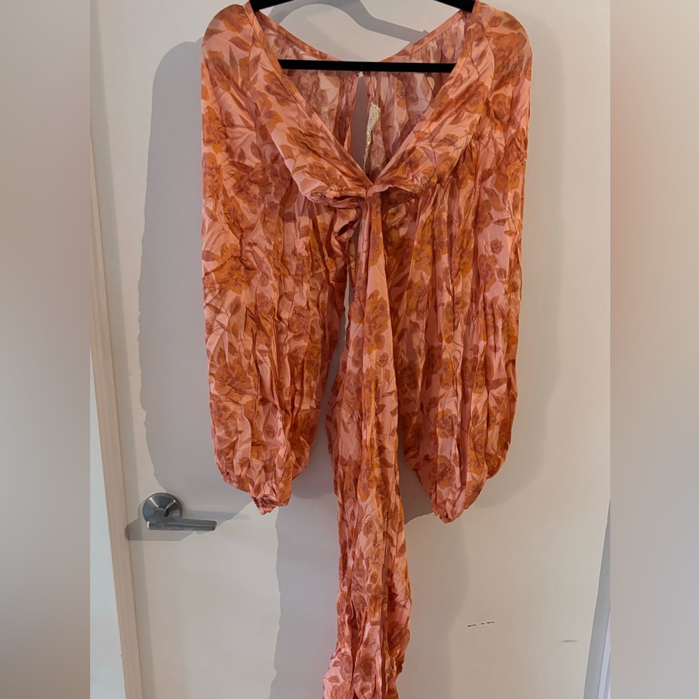 Jen’s Pirate Booty XS boho slowly silk maxi dress